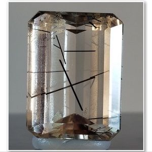 **PRICE DROP** 28.5 Ct Black Rutilated Quartz